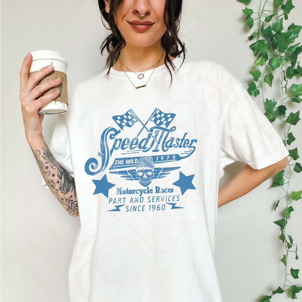⬇️ PRICE DROP ⬇️ Comfort Colors Vintage Inspired Speed Master Racing Shirt